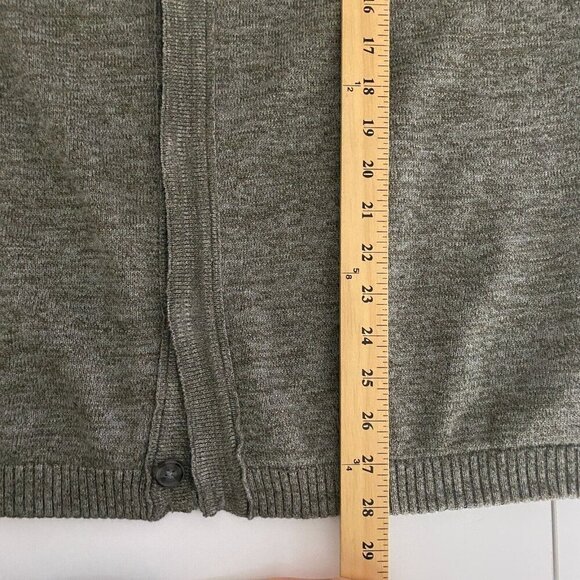 Carbon 2 Cobalt Cardigan Hoodie Sweater Mens Large Gray Two-Tone Button Up - Picture 9 of 10